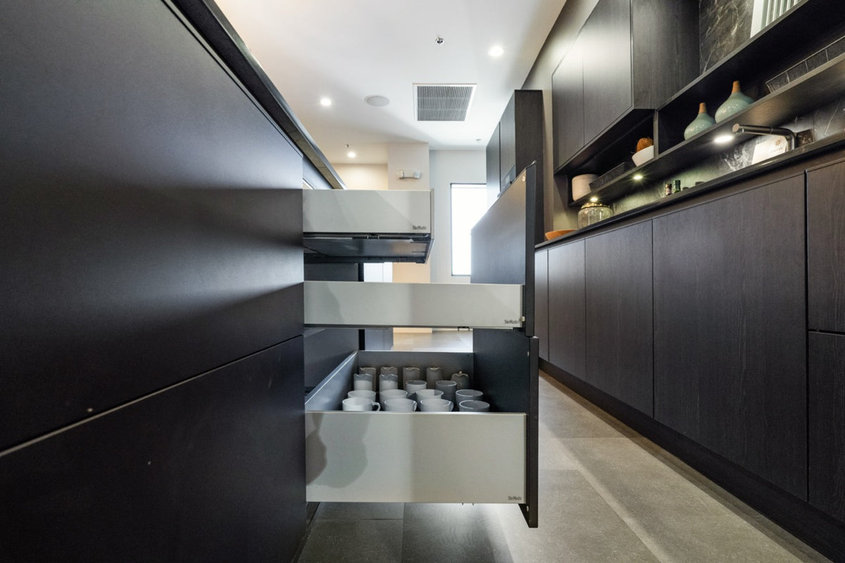 SieMatic Modern Black Kitchen with Island & Miele Appliances | photo 21