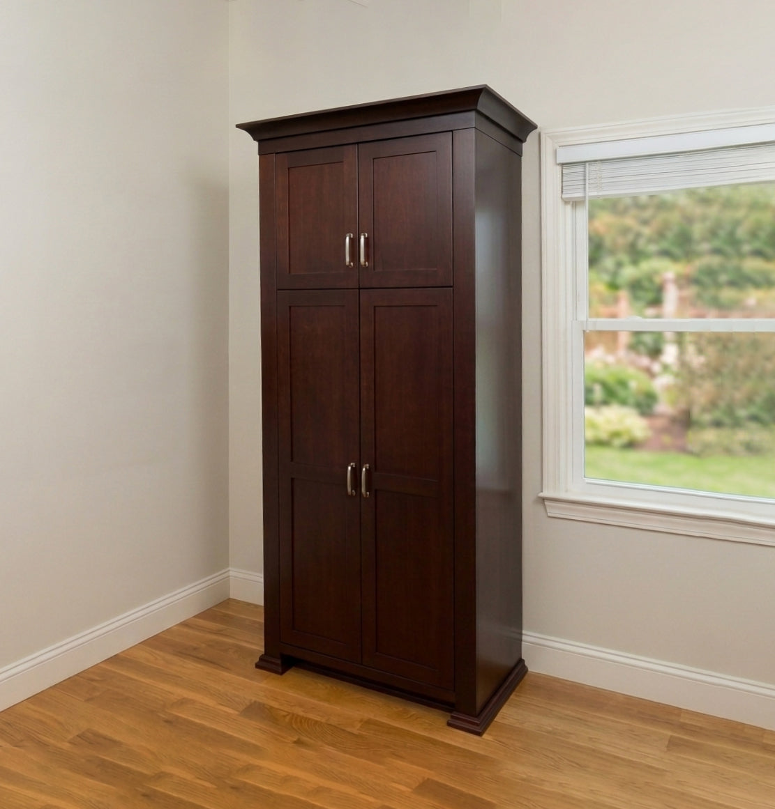 Siteline Traditional Wooden Tall Storage Cabinet