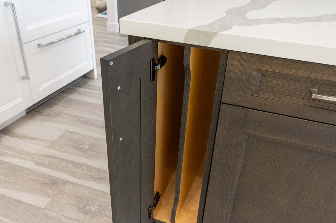Irpinia Transitional White Kitchen with Island, Quartz Countertops and Miele Appliances