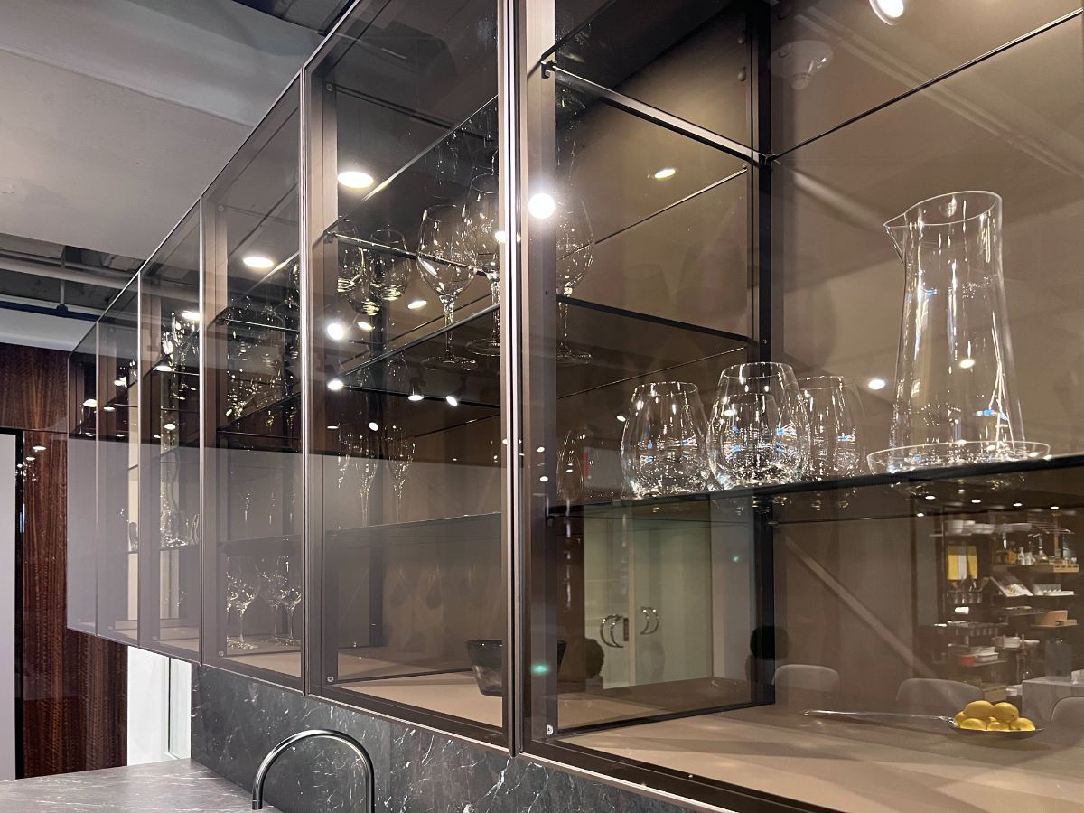 eggersmann Modern Glance Glass Upper Display Cabinets
