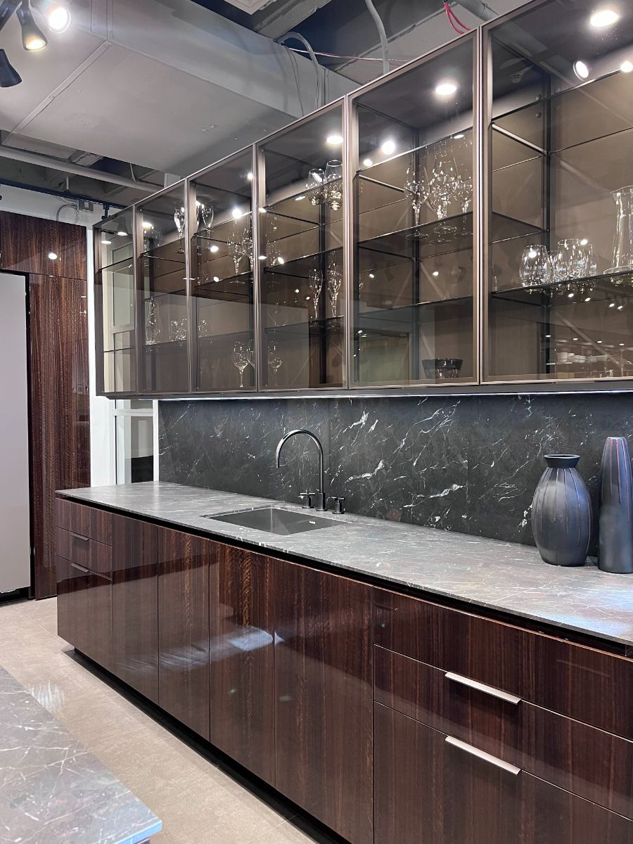 eggersmann Modern Glance Glass Upper Display Cabinets