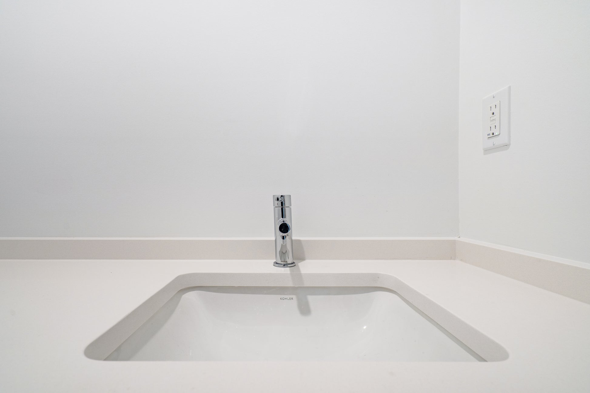 Custom transitional 66 in single bathroom vanity with natural wood texture