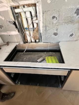 Molteni & C Dada Modern White Oak Kitchen with Marble Countertops & Gaggenau Appliances