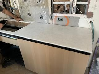 Molteni & C Dada Modern White Oak Kitchen with Marble Countertops & Gaggenau Appliances