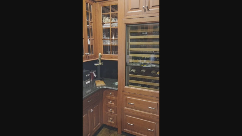 "Bordeaux Reserve" Traditional Butler’s Pantry with Sub-Zero Tall Wine Cooler