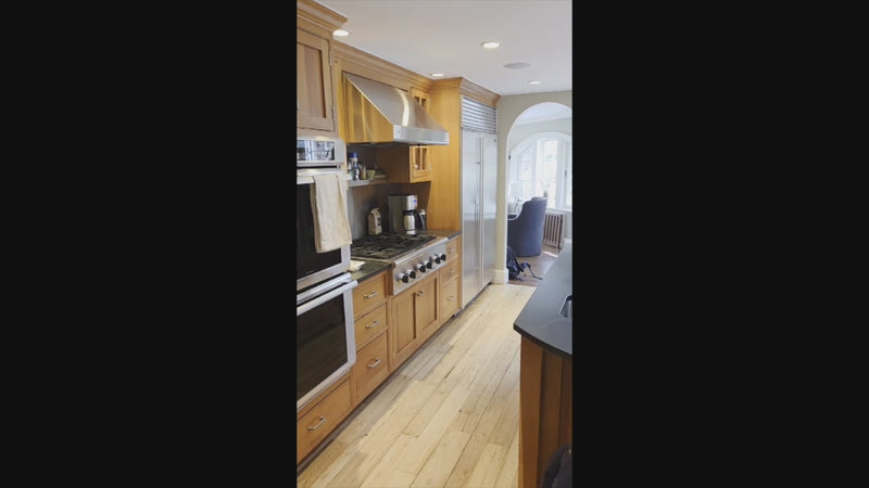 “The Davenport” Traditional Wooden Kitchen with Island and 48" Sub-Zero Refrigerator