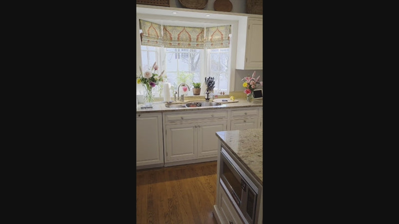 Custom Traditional White Kitchen with Island, Granite Countertops and Appliances