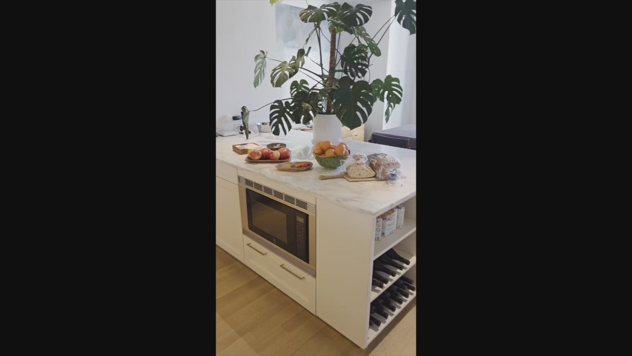 Load video: Complete designer kitchen suite with integrated luxury appliances