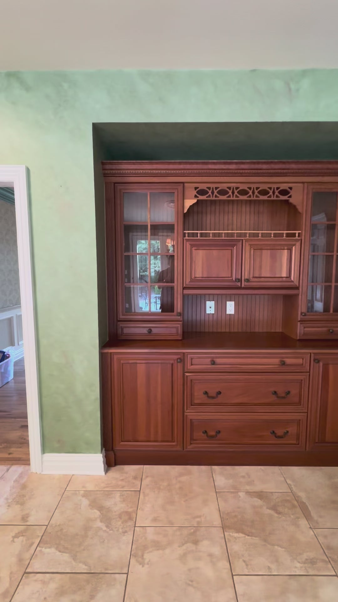 Load video: "The Oakridge" Traditional Classic Craftsman Wooden Storage Hutch