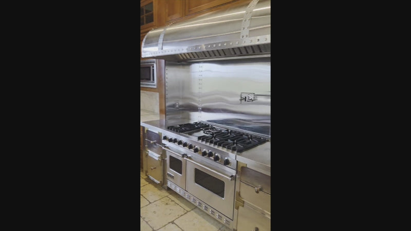 Classic traditional kitchen suite with custom Viking range hood and raised panel cabinets
