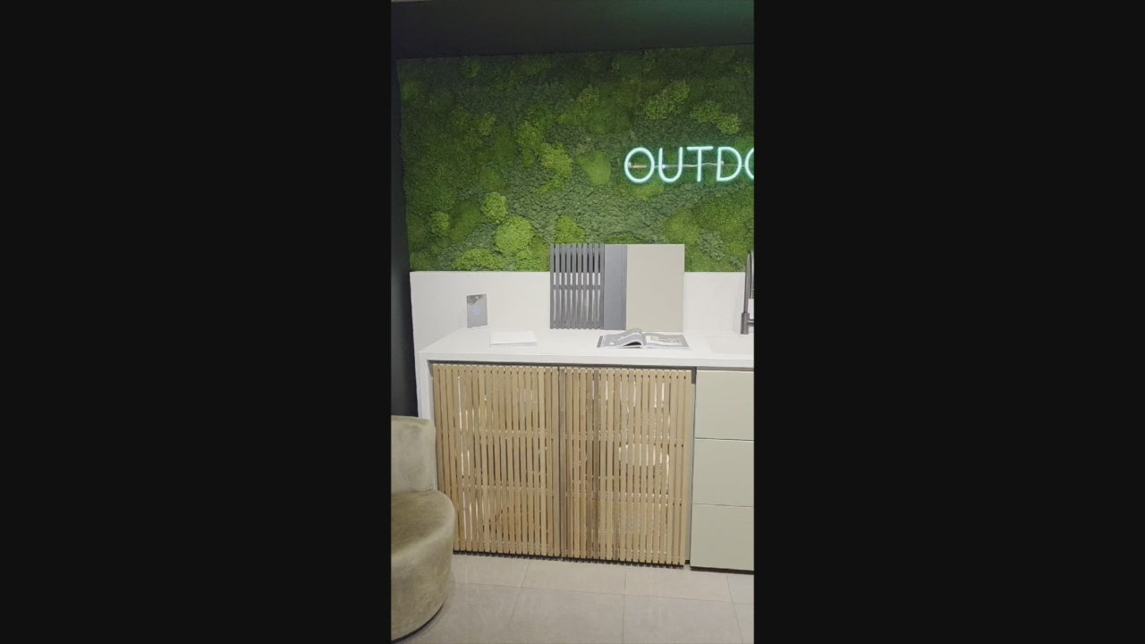 Load video: eggersmann CUBIC Outdoor Living Kitchen with Sink &amp; Faucet and Fogher Grill