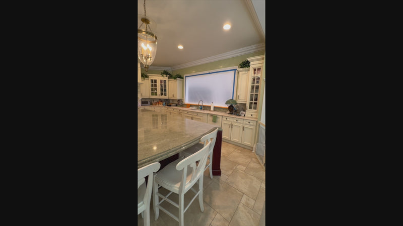 Kitchen Craft traditional light cream kitchen display with island and appliances